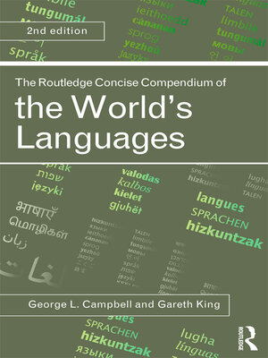cover image of The Routledge Concise Compendium of the World's Languages